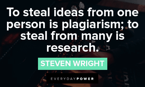 Steven Wright Quotes About Plagiarism