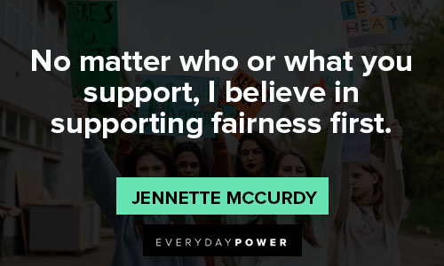 support quotes about fairness