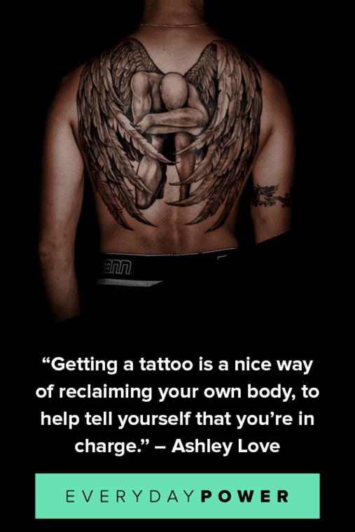 chest tattoos quotes about love