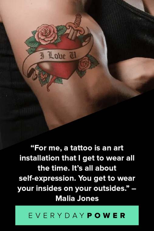 Tattoo Quotes about Art
