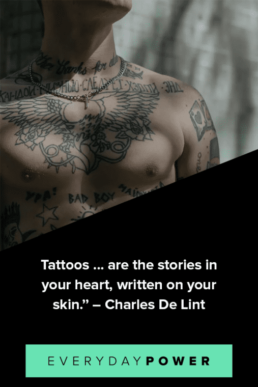 Tattoo Quotes about Skin