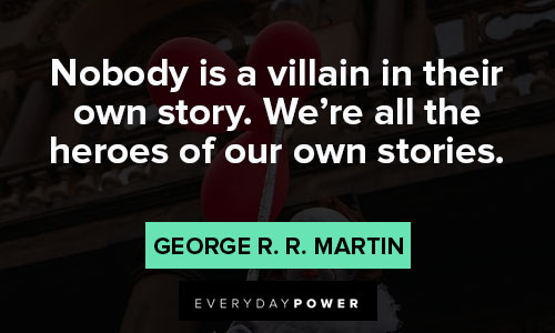 villain quotes about stories