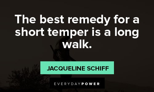 Walking quotes about Temper