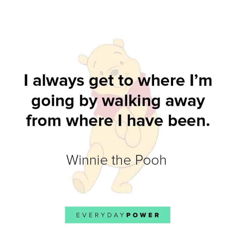 Winnie the Pooh quotes about walking away