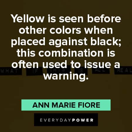 Yellow Quotes About Warnings