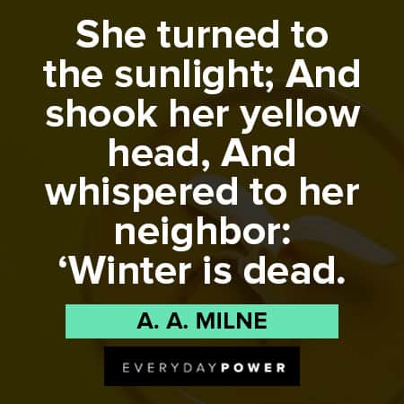 Yellow Quotes About Winter