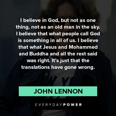 John Lennon Quotes beliving in God