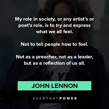 John Lennon Quotes about reflection