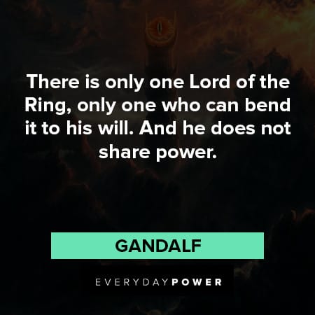 Lord of the Rings quotes about lord of the ring