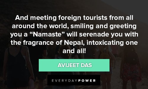 namaste quotes about meeting foreign touists from all around the world