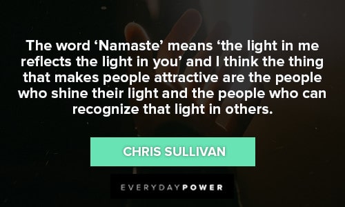namaste quotes about the light in me reflects the light in you