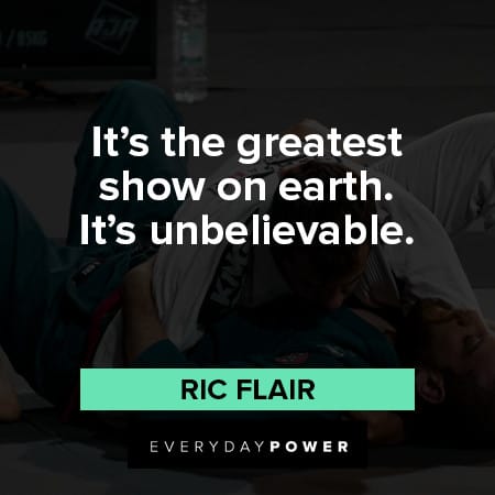 Ric Flair quotes about it's the greatest show on earth it's unbelievable