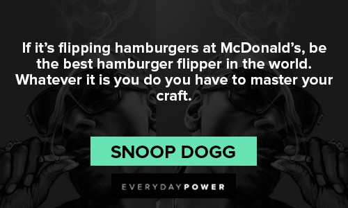Snoop Dogg quotes about McDonald's