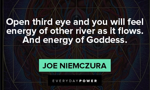 third eye quotes about energy of Goddess