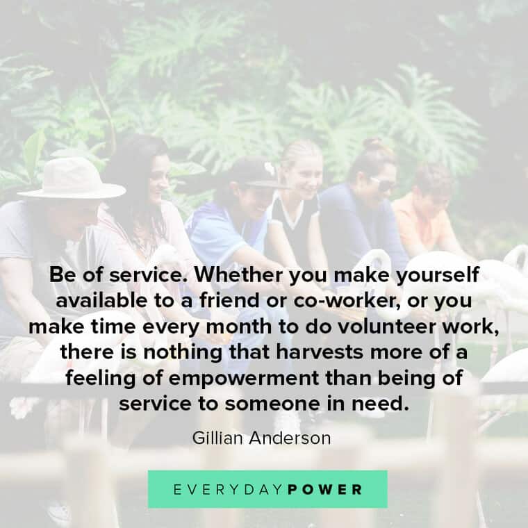 Volunteer quotes be of service