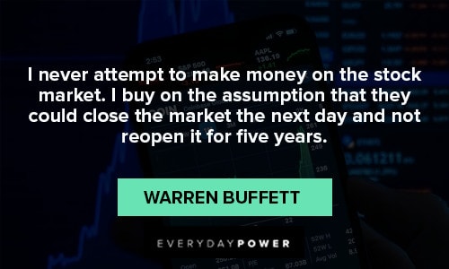 warren buffett quotes about making money from stock market