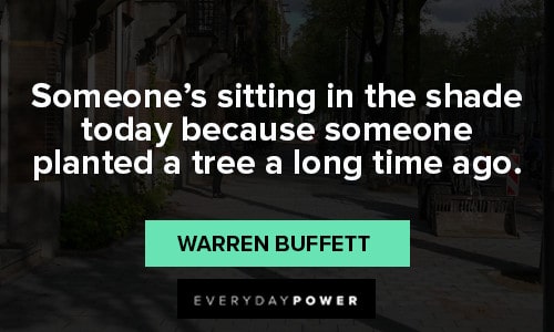 warren buffett quotes about tree plantation