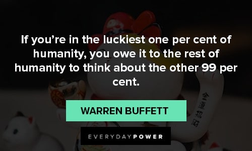 warren buffett quotes about humanity