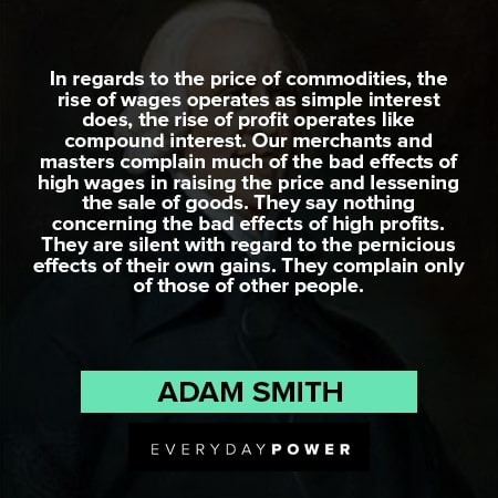 Adam Smith quotes about economy