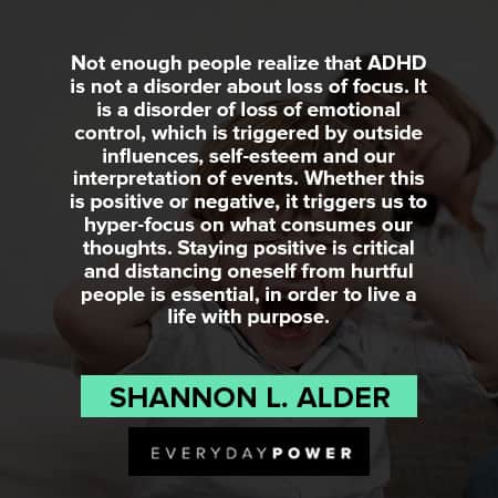 ADHD quotes about staying positive