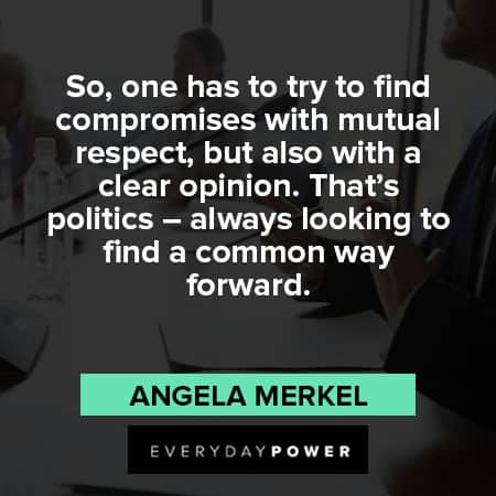 angela merkel quotes to find compromises with mutual respect