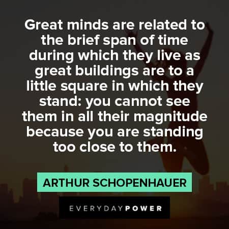 Arthur Schopenhauer quotes about great minds