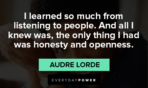 audre lorde quotes about honesty and openness