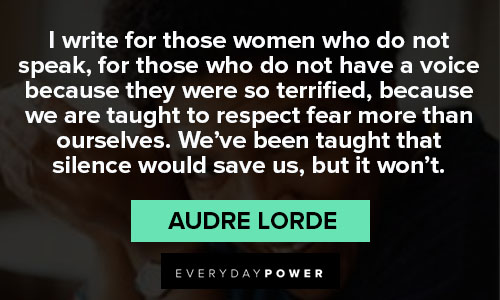 audre lorde quotes for those women who do not speak 