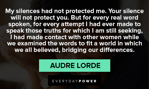 audre lorde quotes about our life