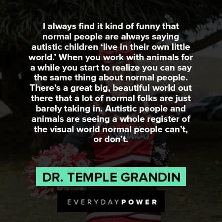autism quotes about visual world