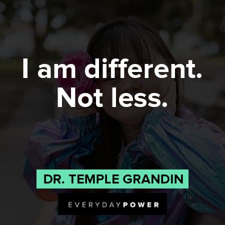 I am different. not less