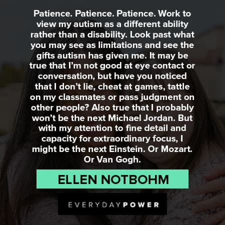 autism quotes about patience