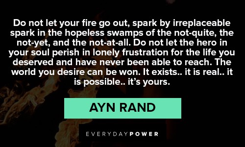 Inspirational Ayn Rand Quotes 