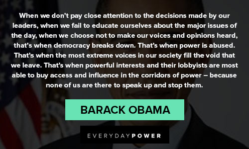 Barack Obama quotes about democracy