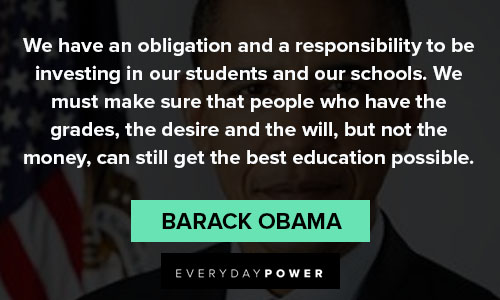 Barack Obama quotes about best education