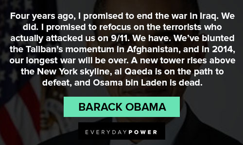 Barack Obama quotes about Iraq war