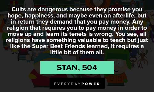 hope and happiness south park quotes