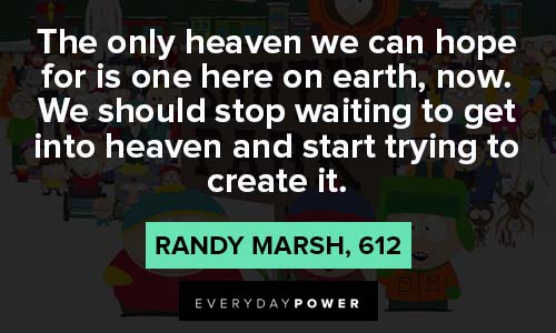 south park quotes about heaven