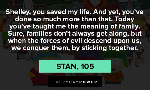 south park quotes about saving life