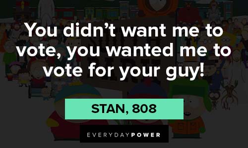 south park quotes about voting