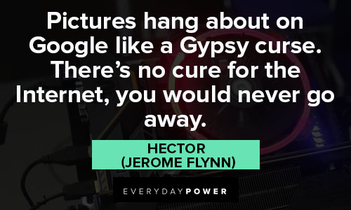 Black Mirror quotes about pictures hang about on Google like a Gypsy curse