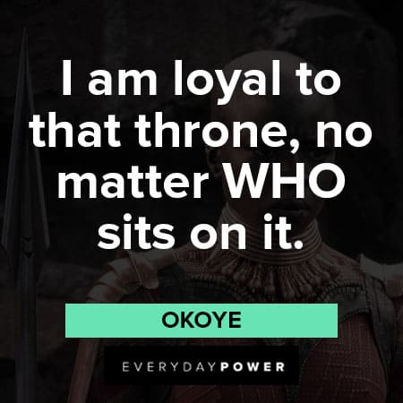 Black Panther quotes about loyality