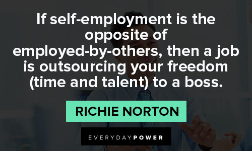 boss quotes about self employment