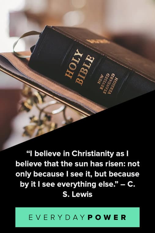 C. S. Lewis quotes about believing in christianity 