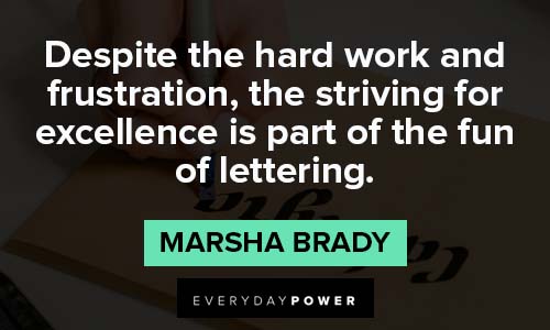 calligraphy quotes about hard work
