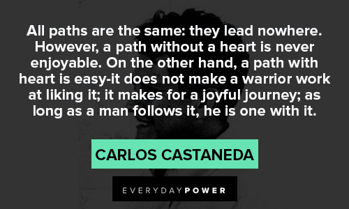 Carlos Castaneda quotes on happiness