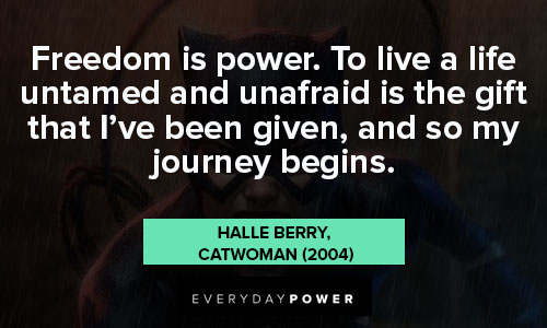 Freedom Catwoman quotes