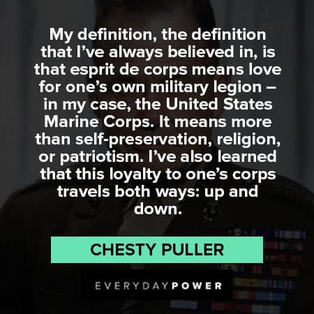 Chesty Puller quotes about loyalty
