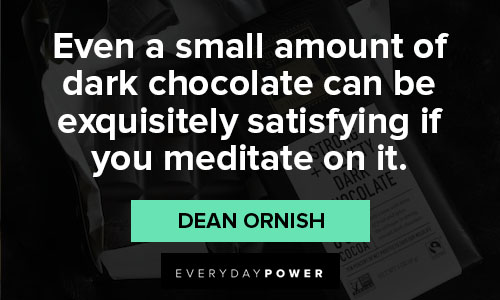 chocolate quotes about a small amount of dark chocolate