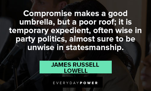compromise quotes about compromise makes a good umbrella